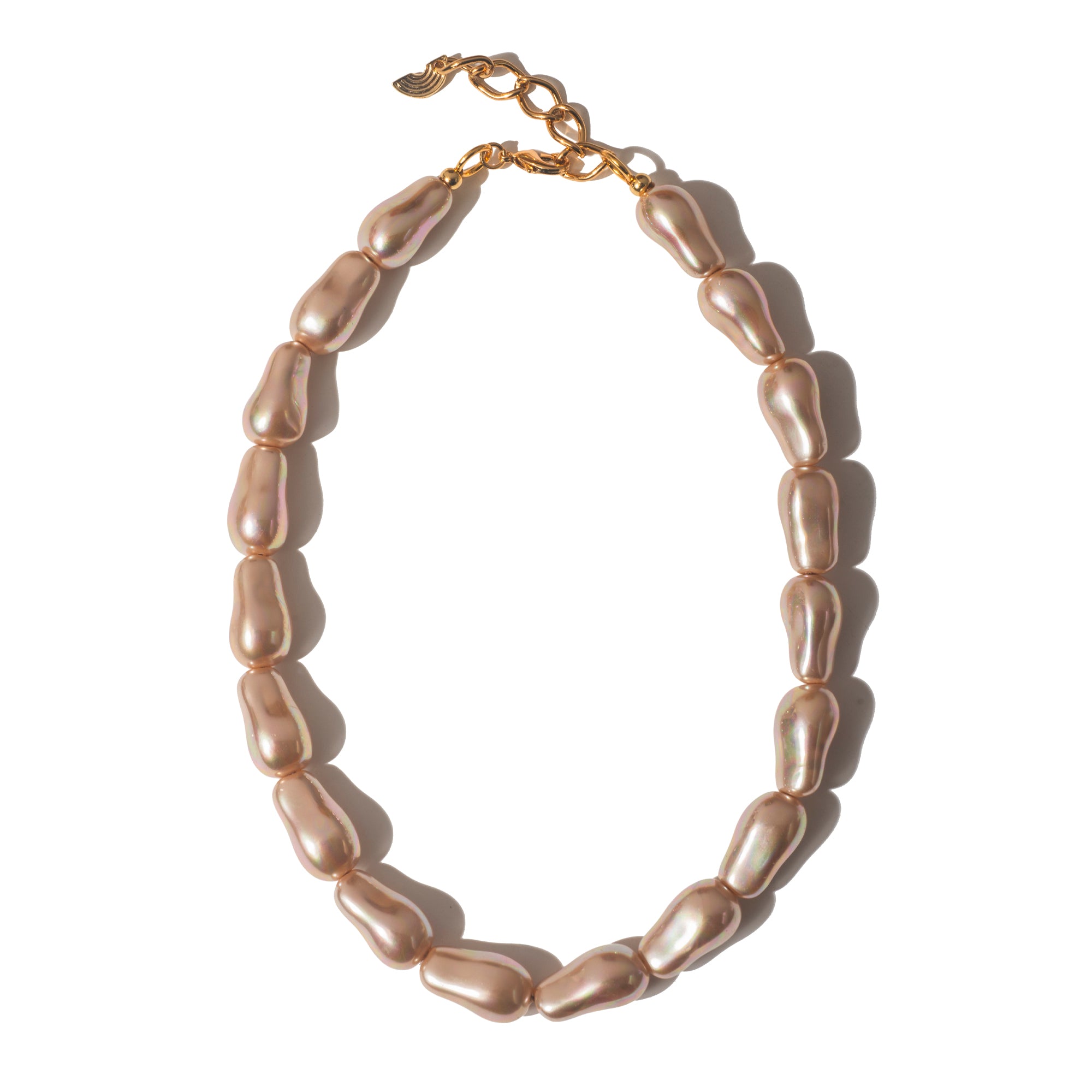 Choker Pérolas Rosê Cecily | rosé | pérolas, resina premium e metal com banho | Ene Ene