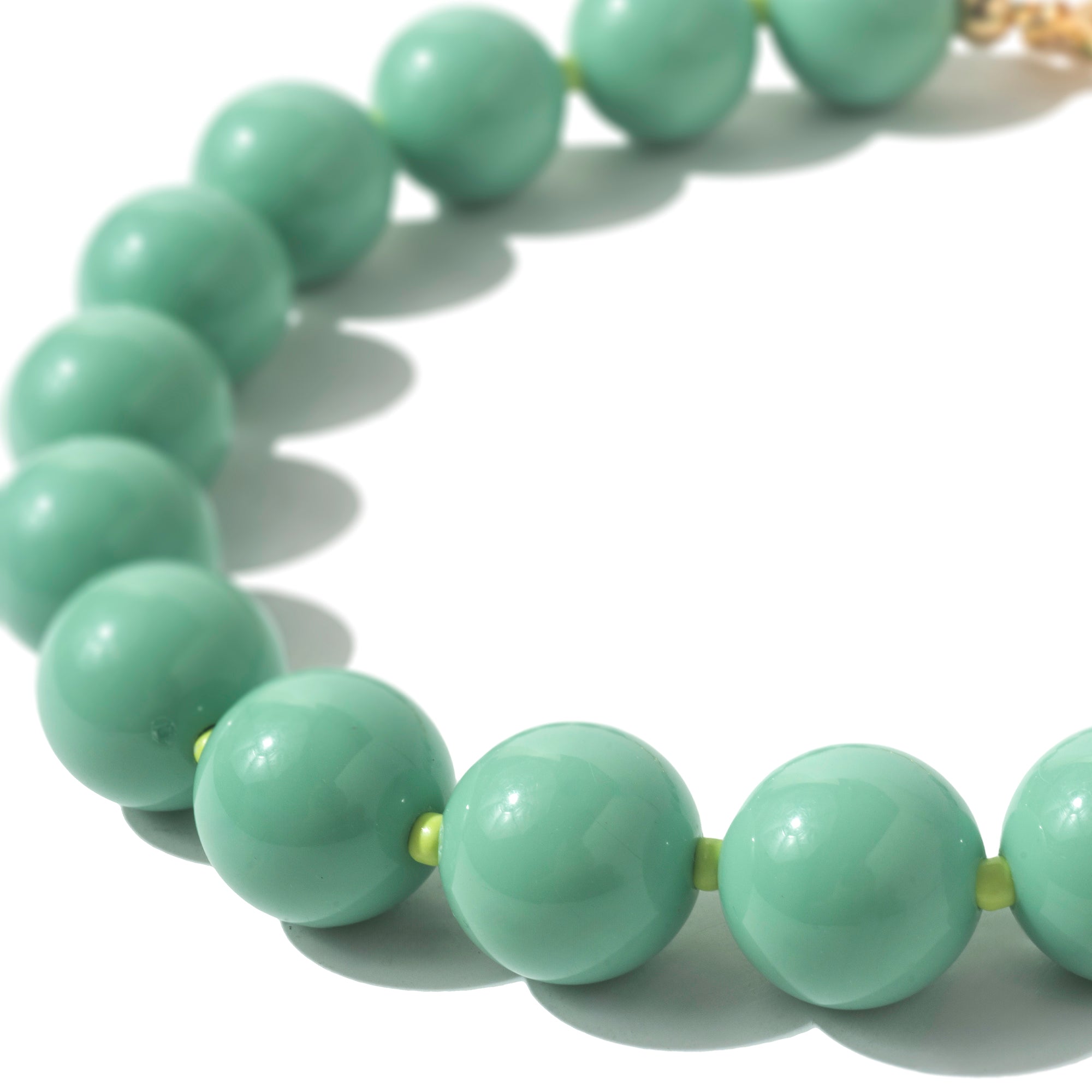 Choker Bola Verde Menta | menta e verde | resina premium e metal esmaltado | Ene Ene
