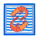 Lenço Camarão Que Dorme A Onda Leva 30x30cm