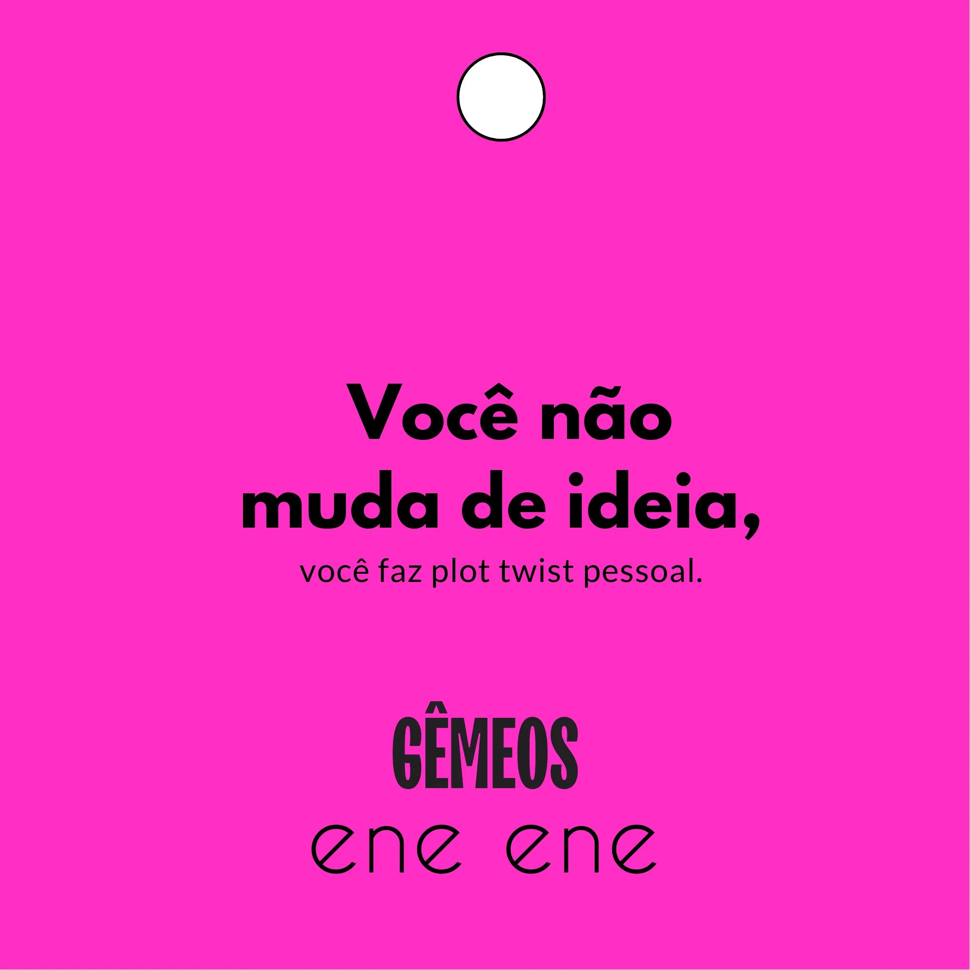 Colar Corrente Gêmeos Indecisa | latão com banho de ouro 18k, corrente metálica e metal esmaltado | Ene Ene