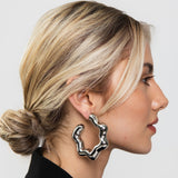 Argolas Eletroformação Ondas Prateada