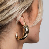 Argolas Eletroformação Esmaltada Pepper Dourada