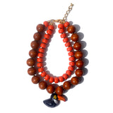 Colar Duplo Araçari Coral