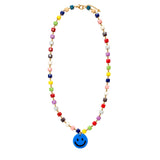 Colar Alfinete Smile Azul Escuro