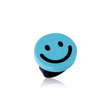 Anel Smile Face Azul Claro