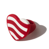 Anel Coração Copacabana Vermelho