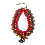 Colar Duplo Araçari Vermelho