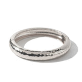 Bracelete Martelado Aneka Prateado