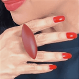 Anel De Resina Navete Vinho