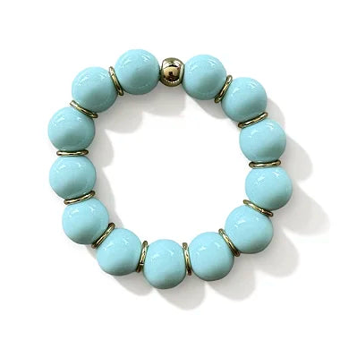 Pulseira Bubble Basic Verde Água | verde | resina premium e metal com banho | Ene Ene