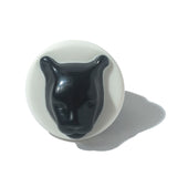 Anel Pantera Medalhão Preto