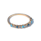 Anel Semijoia Mini Olho Grego