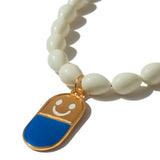 Colar Take Your Pills | vidro, metal com banho e metal esmaltado | Ene Ene