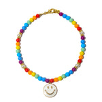 Colar Kids Smile Face Off | off white | resina premium e corrente metálica | Ene Ene