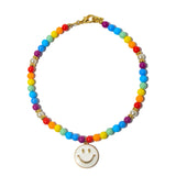 Colar Kids Smile Face Off | off white | resina premium e corrente metálica | Ene Ene