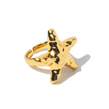 Anel Estrela Dourado