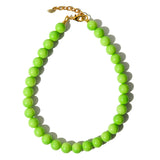 Choker Bubble Emma Murano Verde | verde | murano, miçangas e metal com banho | Ene Ene