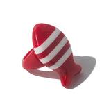 Anel Sardinha Navy Vermelho e Branco