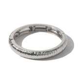 Bracelete Texturizado Ayo Prateado