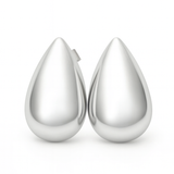 Brinco Gota Lisa G Prateado