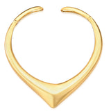 Choker Triangular Abertura Curva Dourada
