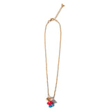 Colar Corrente Curto Mushroom Sabs Vermelho