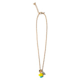 Colar Corrente Curto Mushroom Tafa Amarelo