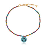 Colar Pedra Smile Azul Claro