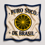 Lenço Puro Suco De Brasil 30x30cm