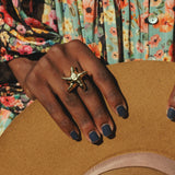 Anel Estrela Dourado