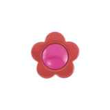 Anel Resina Daisy Fosco Pink e Vermelho | vermelho | resina premium | Ene Ene