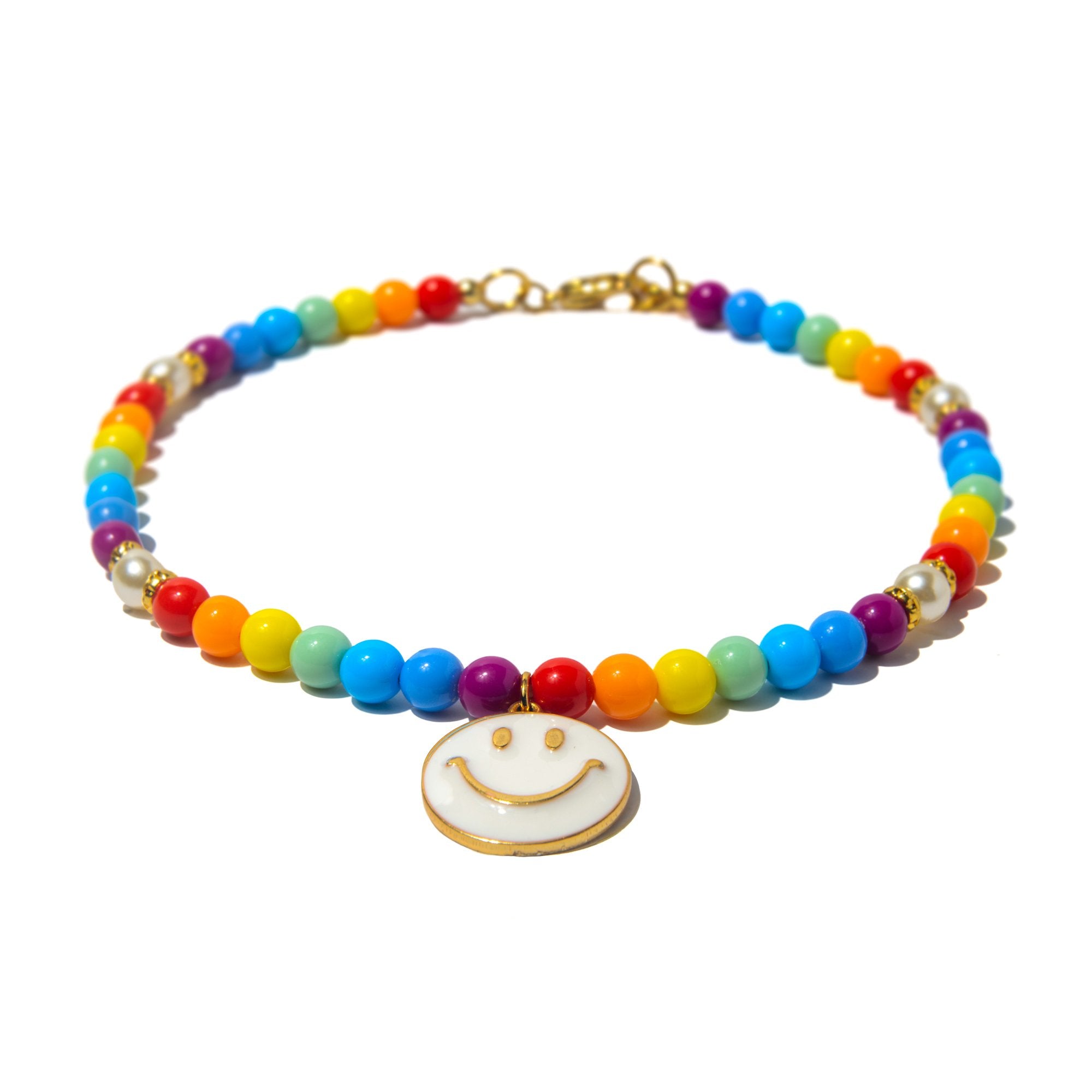 Colar Kids Smile Face Off | off white | resina premium e corrente metálica | Ene Ene