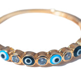 Anel Semijoia Mini Olho Grego