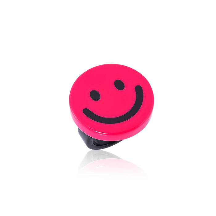 Anel Smile Face Pink