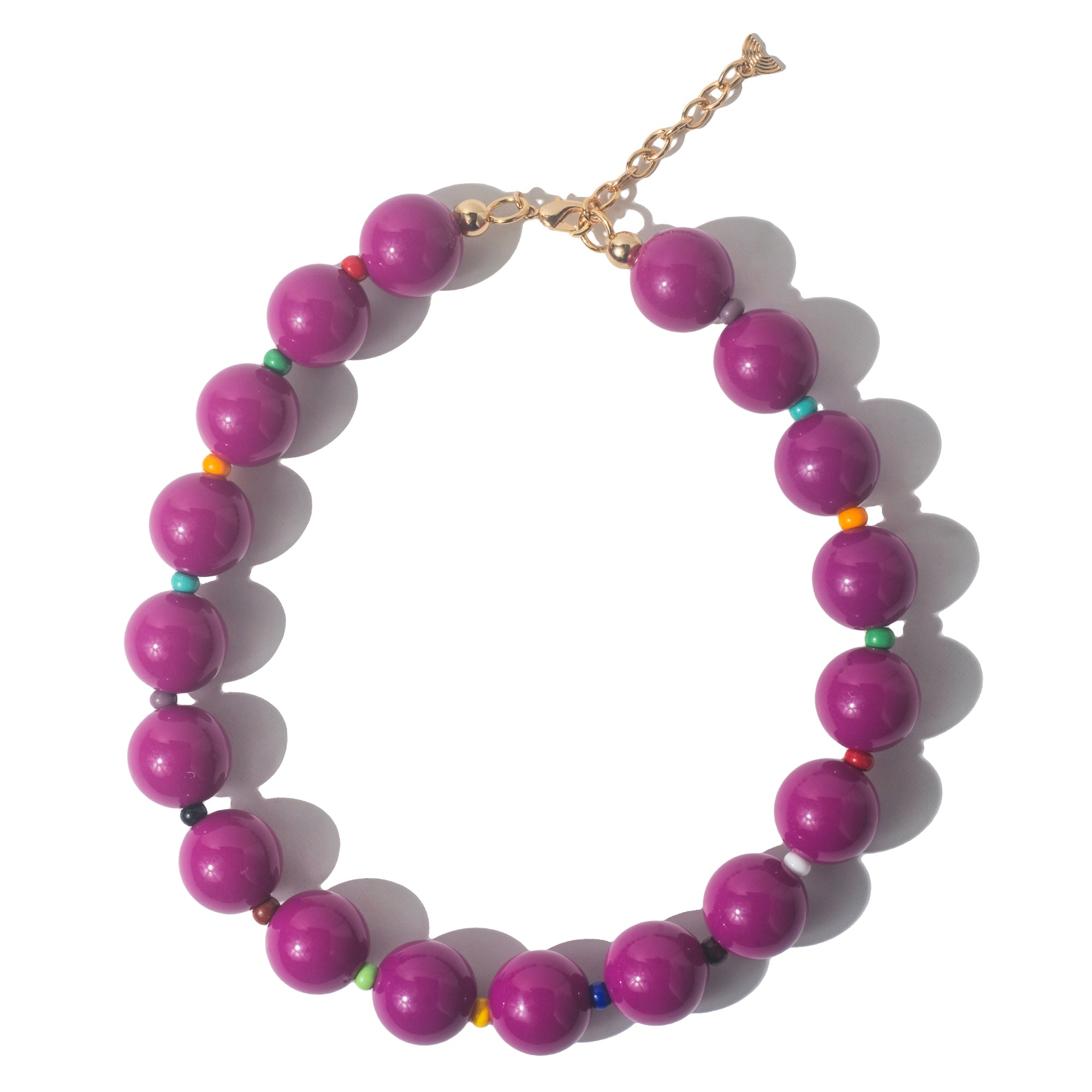Choker Bola Fucsia | fúcsia | resina premium e metal esmaltado | Ene Ene
