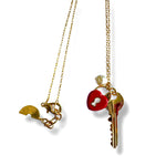Colar Valentine Chave | micro zircônias e metal com banho | Ene Ene