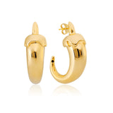 Argolas Eletroformação Esmaltada Pepper Dourada